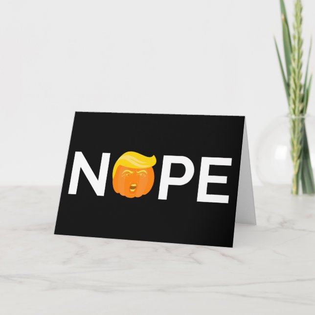 Anti-Trump - Keine Halloween-Ausgabe I Karte (Vorderseite)