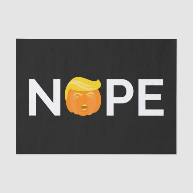 Anti-Trump - Keine Halloween-Ausgabe I Seidenpapier (Vorderseite)