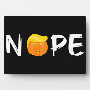 Anti-Trump - Keine Halloween-Ausgabe II Fotoplatte