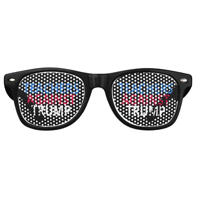 Anti-Trump - Lehrer gegen Trump Partybrille (Vorderseite)