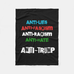Anti Trump lügt den Faschismus Rassismus an und ha Fleecedecke