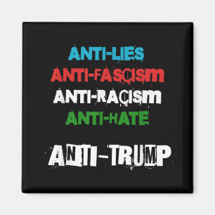 Anti Trump lügt den Faschismus Rassismus an und ha Magnet