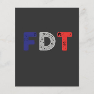 Anti Trump Maga FDT Widerstandskraft gegen Demokra Flyer
