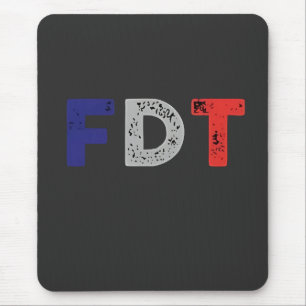 Anti Trump Maga FDT Widerstandskraft gegen Demokra Mousepad