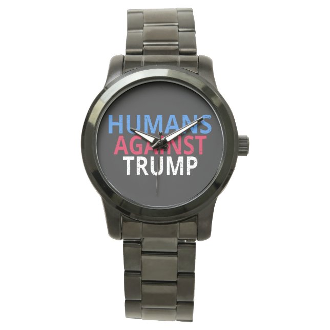 Anti-Trump - Menschen gegen Trump Armbanduhr (Vorderseite)