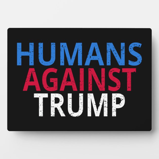 Anti-Trump - Menschen gegen Trump Fotoplatte (Vorderseite)