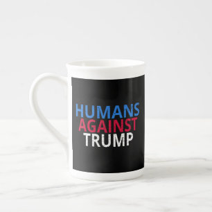 Anti-Trump - Menschen gegen Trump Prozellantasse