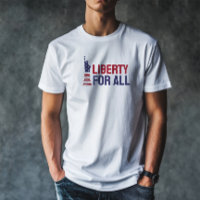 Anti-Trump Merch Protestflagge blau rotes T-Shirt