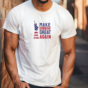 Anti-Trump Merch Protestflagge blau rotes T-Shirt