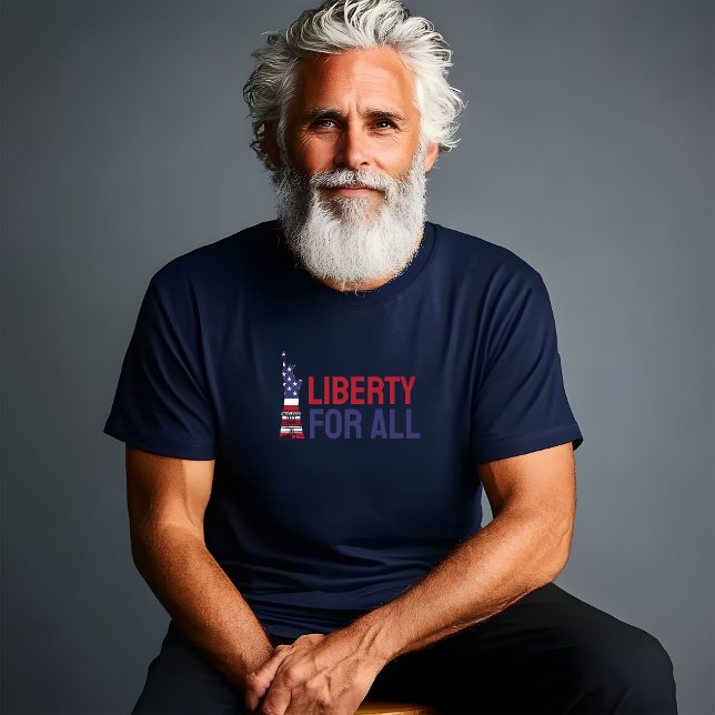 Anti-Trump-Merch-Protestflagge - blauer roter T -  T-Shirt (Von Creator hochgeladen)