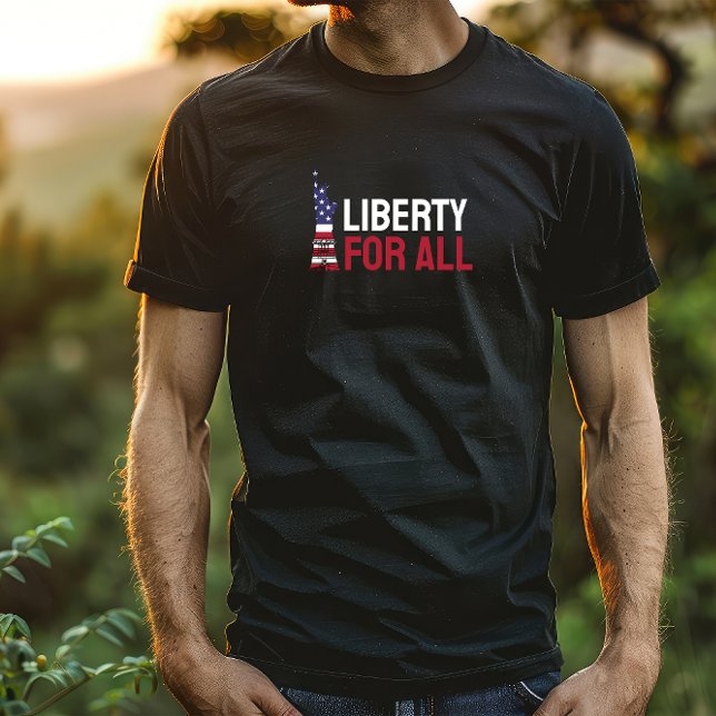 Anti-Trump-Merch-Protestflagge - blauer roter T -  T-Shirt (Von Creator hochgeladen)