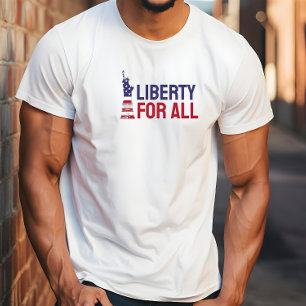 Anti-Trump-Merch-Protestflagge - blauer roter T -  T-Shirt