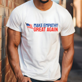 Anti-Trump-Merch-Protestflagge - blauer roter T -  T-Shirt
