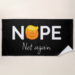 Anti-Trump - Nein, nicht nochmal Halloween-Ausgabe Strandtuch