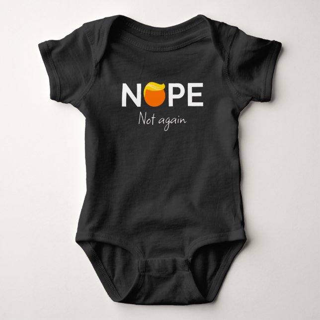 Anti-Trump - Nein, nicht wieder I Baby Strampler (Vorderseite)