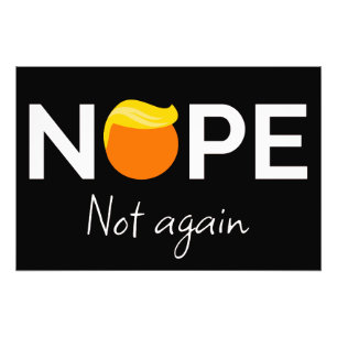 Anti-Trump - Nein, nicht wieder I Fotodruck