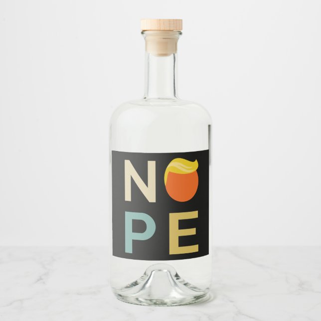 Anti-Trump - Neue Ausgabe III Alkoholflaschenetikett (Vorderseite)