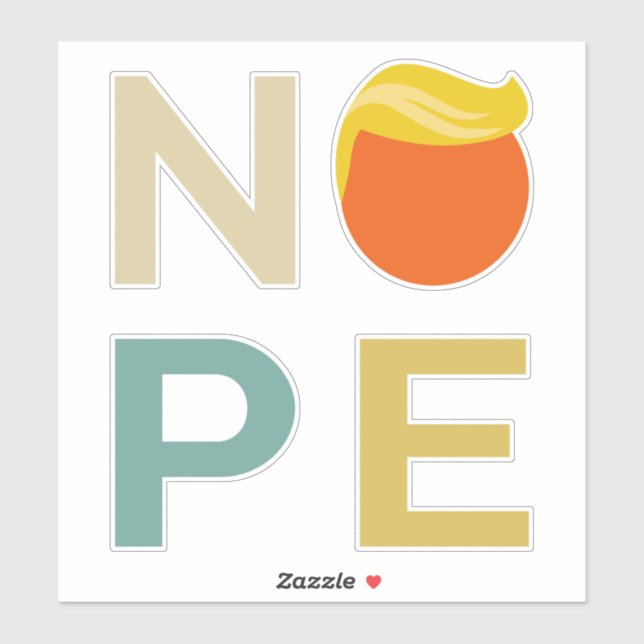 Anti-Trump - Neue Ausgabe III Aufkleber (Blatt)