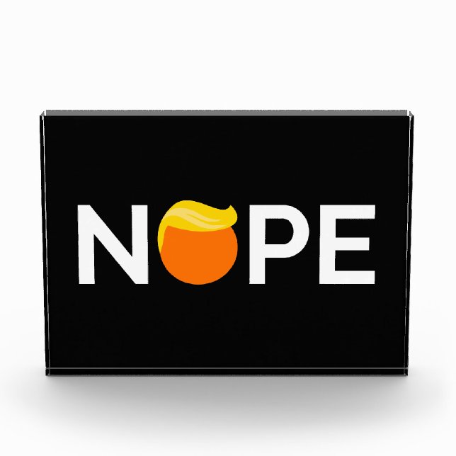 Anti-Trump - Nope Edition Fotoblock (Vorderseite)