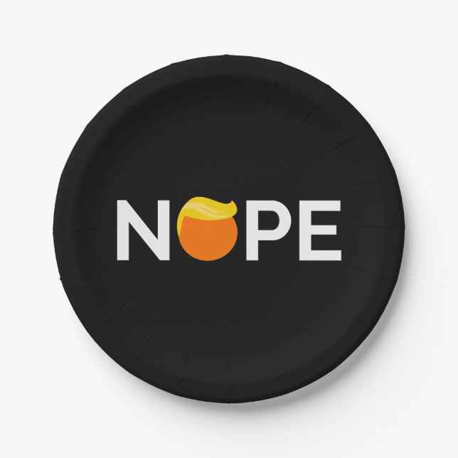 Anti-Trump - Nope Edition Pappteller (Vorderseite)