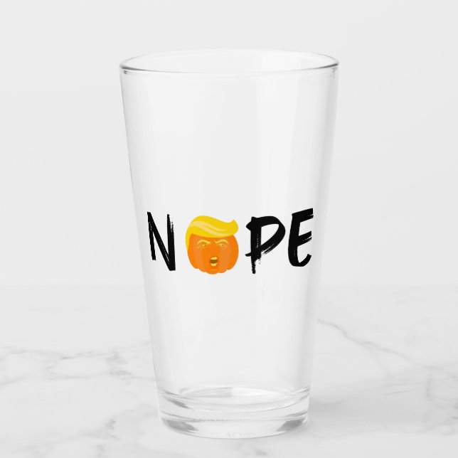 Anti-Trump - Nope Halloween Edition II Glas (Vorderseite)
