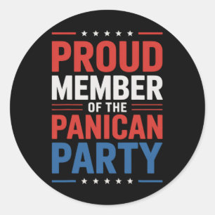 Anti Trump Panican Party Runder Aufkleber
