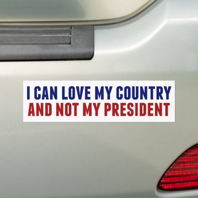 Anti Trump Patriotic nicht mein Präsident Autoaufkleber (Auf Auto)