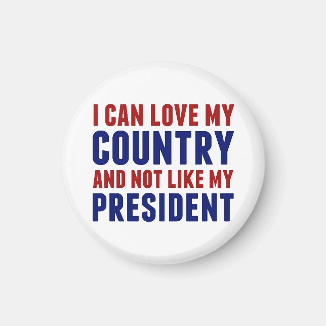 Anti Trump Patriotic nicht mein Präsident Magnet (Vorne)