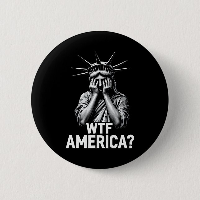Anti-Trump-Politik und Demokratie im Westen Amerik Button (Vorderseite)