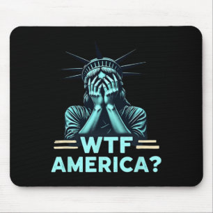 Anti-Trump Politik und Demokratie Wtf Amerika 1 Mousepad