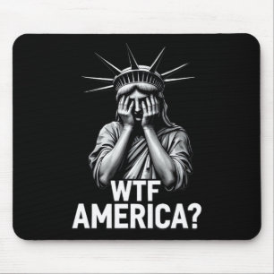 Anti-Trump Politik Und Demokratie Wtf Amerika _2  Mousepad