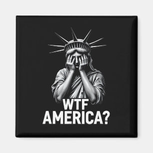 Anti-Trump Politik Und Demokratie Wtf Amerika  Magnet