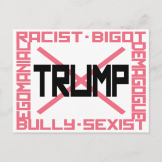 Anti-Trump-Postkarte Postkarte