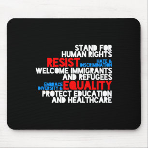 Anti Trump Protest Human Rights Resist Mousepad