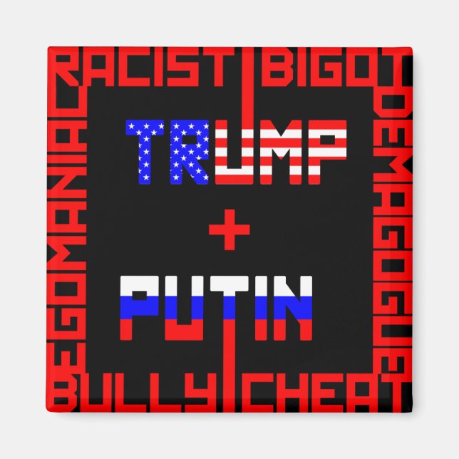 Anti Trump+Putin Magnet (Vorne)