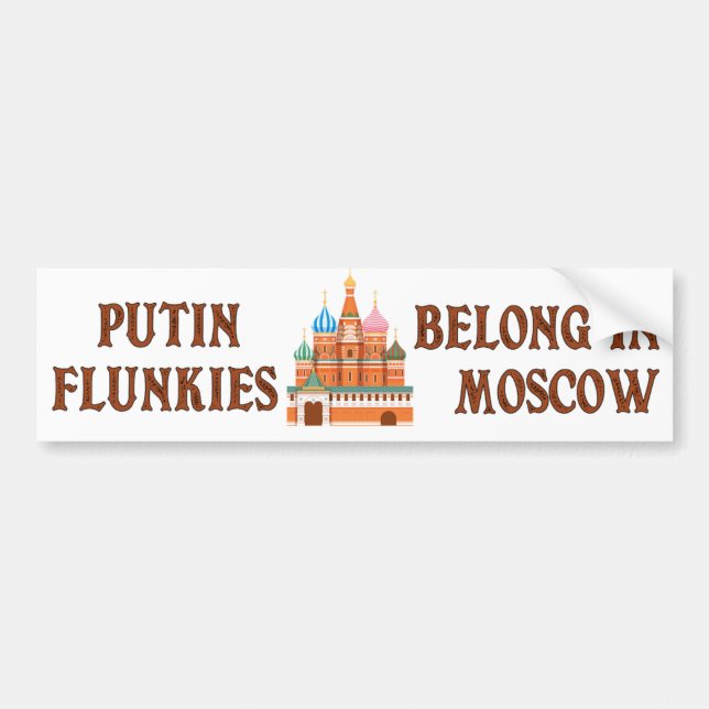 Anti Trump Putin Russland Autoaufkleber (Vorne)