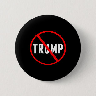 Anti Trump Red Circle X Politisch Button