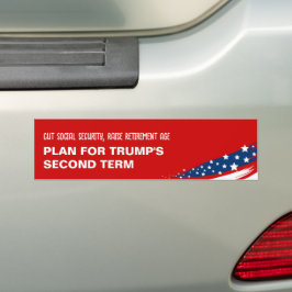 Anti-Trump-Rentenalter Autoaufkleber