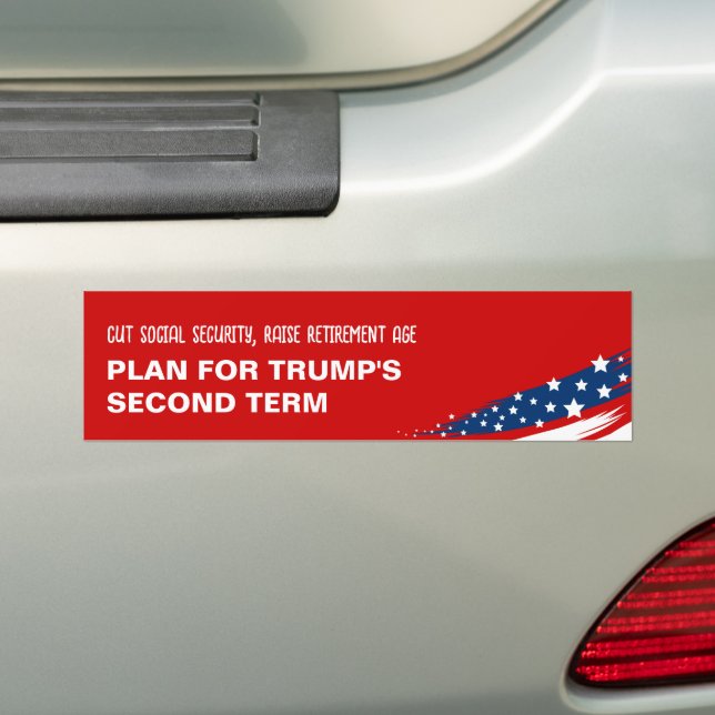 Anti-Trump-Rentenalter Autoaufkleber (Auf Auto)