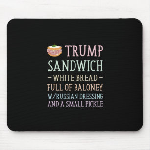 Anti Trump Sandwich Schild Lustig Mousepad