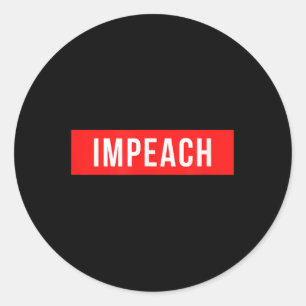 Anti Trump Shirt Impeach 45. Präsident Runder Aufkleber