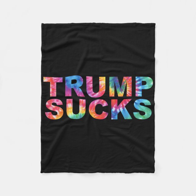 Anti-Trump-Shirts Fleecedecke (Vorderseite)