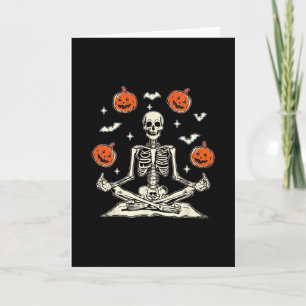 Anti-Trump-Skelett Halloween Karte