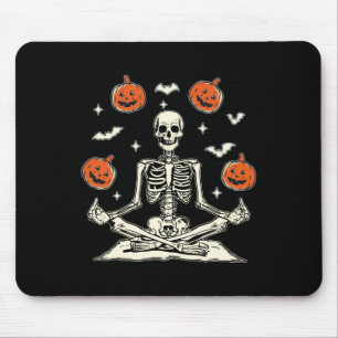 Anti Trump Skelett Halloween Langarmshirt Mousepad