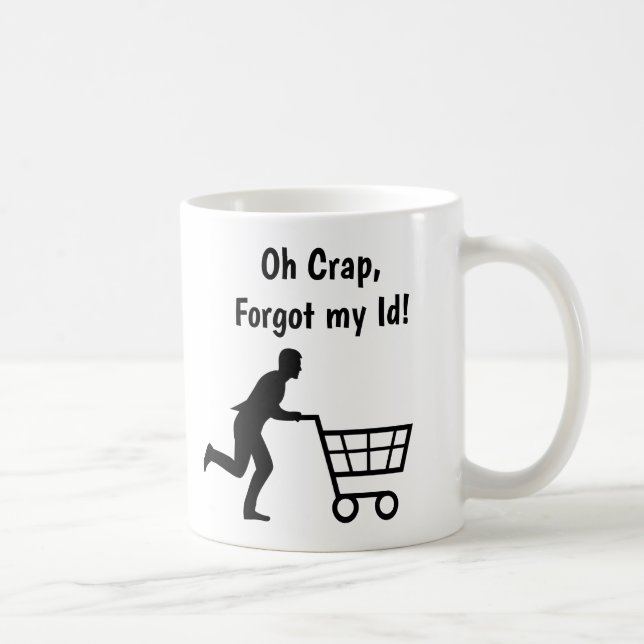 Anti Trump Spaß, Id for Groceries Sarcasm Kaffeetasse (Rechts)