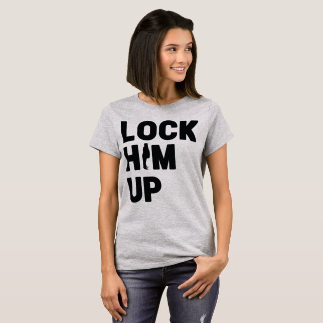Anti Trump sperrt ihn auf Donald Trump T-Shirt (Vorne ganz)