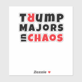 Anti Trump-Student Protest Slogan rot schwarz Aufkleber