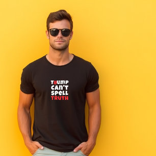 Anti-Trump-Studentenprotest-Slogan rot schwarz T-Shirt