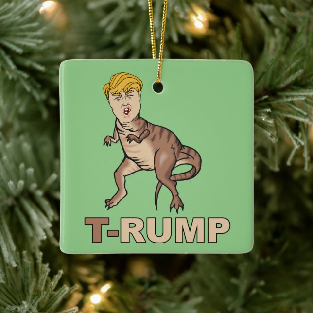 Anti-Trump - T-RUMP - Anti-Trump - Keramikornament (Baum)