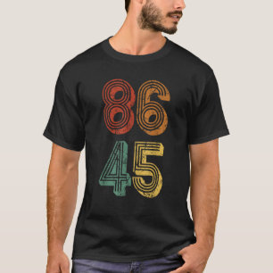 Anti Trump T Shirt 86 45 widerstehen Donald Retro